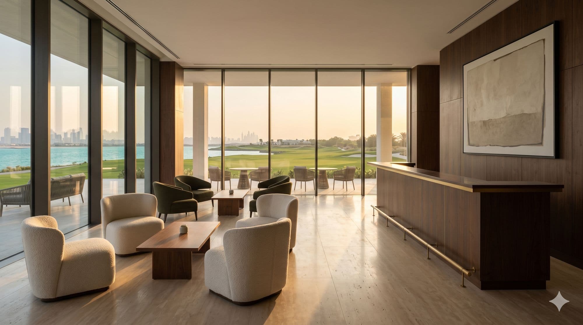 Championship golf course at Hudayriyat Golf Estates — view 3