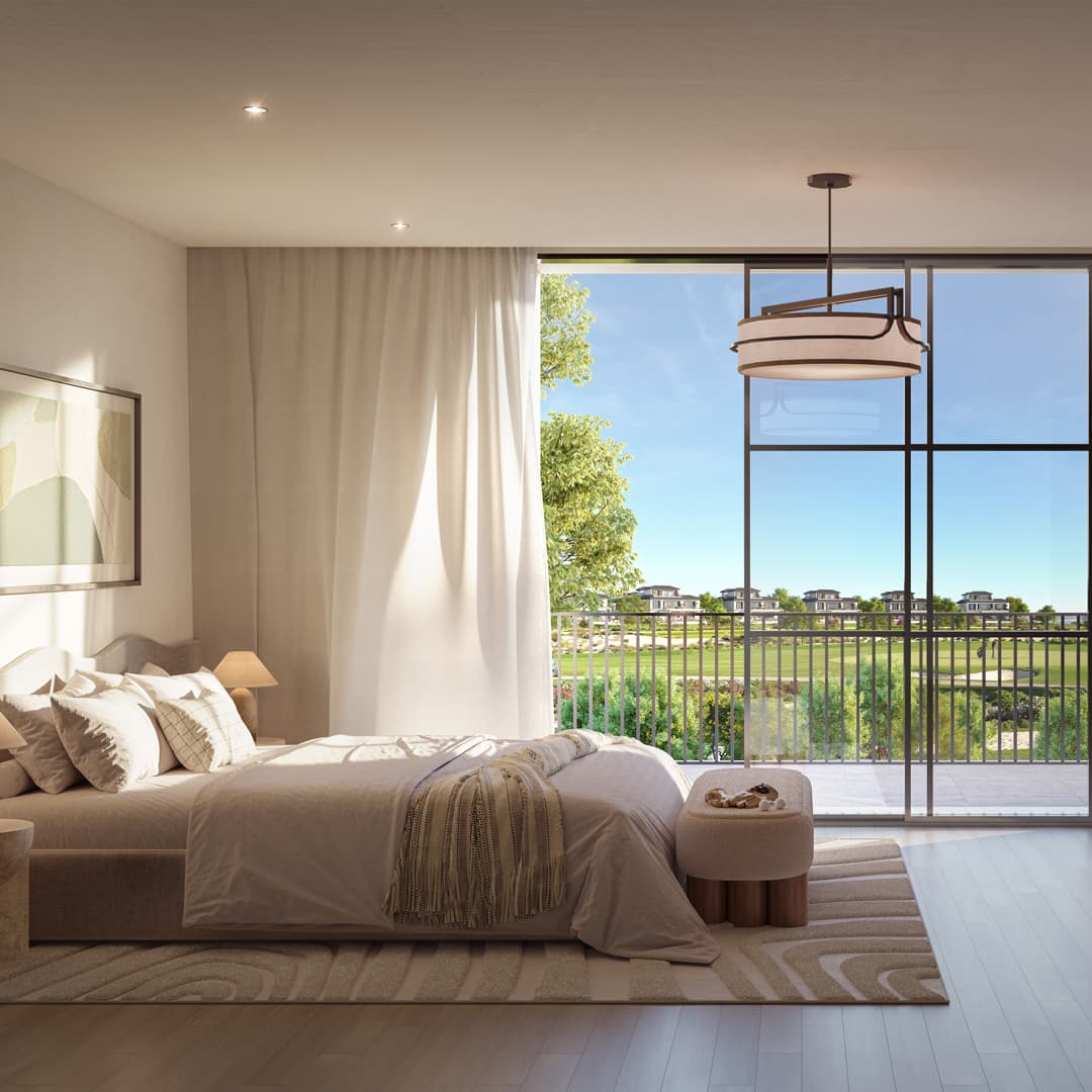 Hudayriyat Golf Estates villa interior render 3