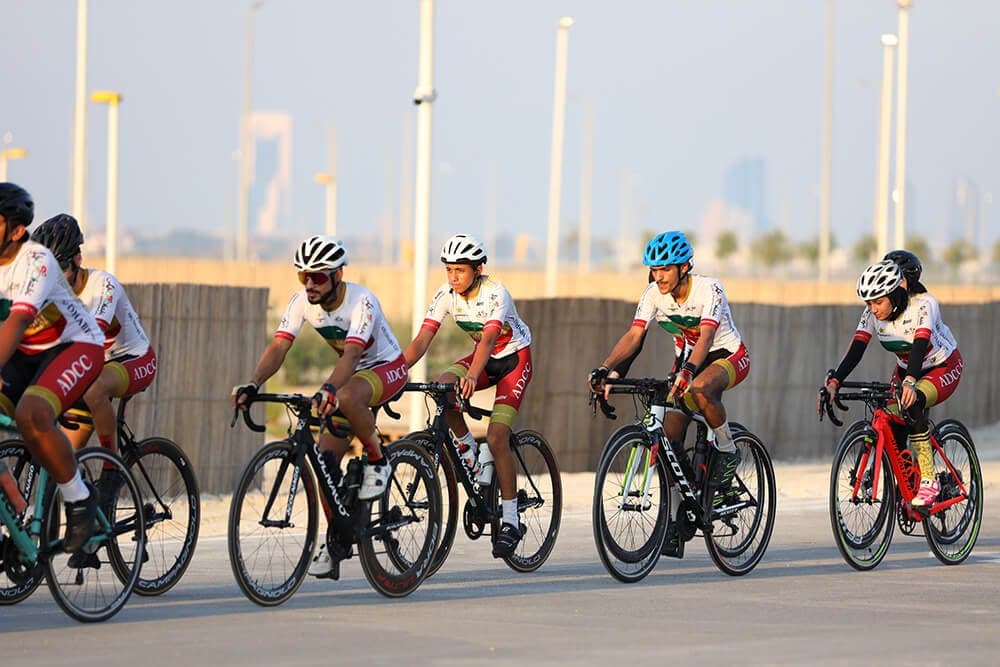 Coastal cycling at sunrise